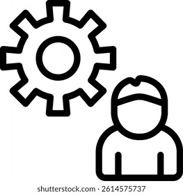 Research Team Line Vector Icon Design