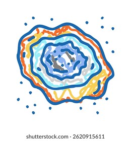 research team space exploration doodle icon sketch vector. research team space exploration sign. isolated symbol illustration