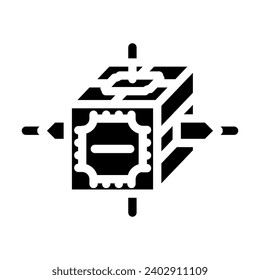 research team space exploration glyph icon vector. research team space exploration sign. isolated symbol illustration