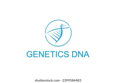 Research technology laboratory DNA helix logo