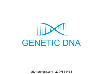 Research technology laboratory DNA helix logo