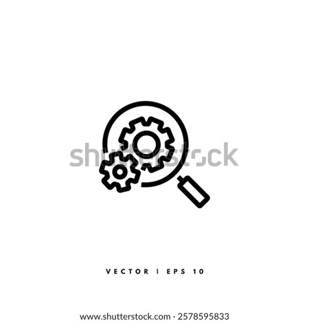 Research Tool Icon. Editable Stroke
