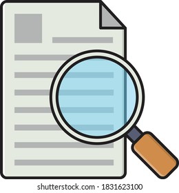 research vector colour line icon 