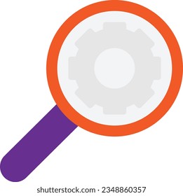 Icono plano vectorial de investigación Ilustración