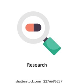 Research Vector Flat Icons. Simple stock illustration stock