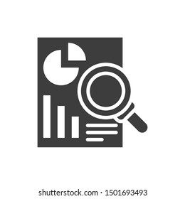 Research Vector Glyph Icon. illustration Style.
