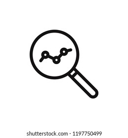 Research vector icon. Analysis,marketing symbol. Flat vector sign isolated on white background. Simple vector illustration for graphic and web design.