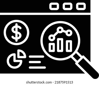 Icono de vector de investigación. Se puede usar para imprimir, móviles y aplicaciones web.
