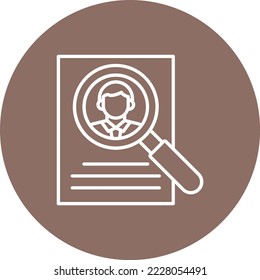 Icono de vector de investigación. Se puede usar para imprimir, móviles y aplicaciones web.