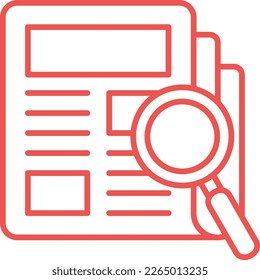 Icono de vector de investigación. Se puede usar para imprimir, móviles y aplicaciones web.
