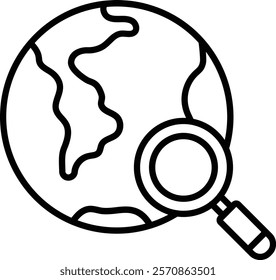 Research vector icon. Can be used for printing, mobile and web applications.