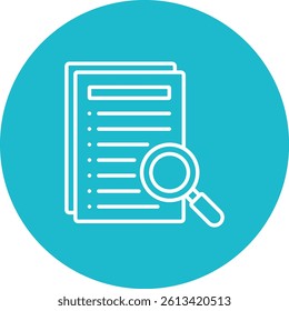 Research vector icon. Can be used for printing, mobile and web applications.