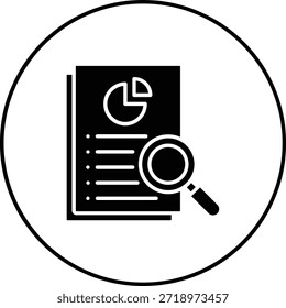 Icono de Vector de investigación. Se puede utilizar para aplicaciones de impresión, móviles y de Web.