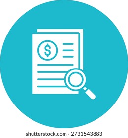 Icono de Vector de investigación. Se puede utilizar para aplicaciones de impresión, móviles y de Web.
