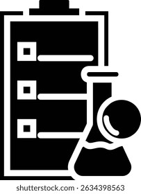 Concepto de ilustración de icono de Vector de investigación