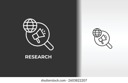 Research Vector, Icon Or Logo Sign Isolated Symbol Illustration