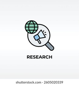 Research Vector, Icon Or Logo Sign Isolated Symbol Illustration