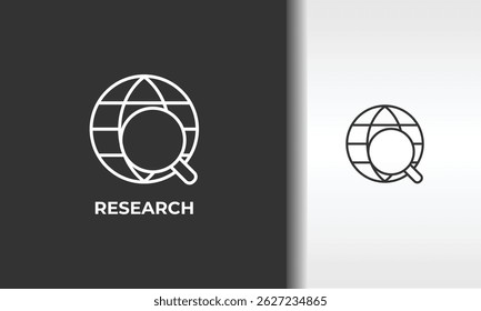 Research Vector, Icon Or Logo Sign Isolated Symbol Illustration