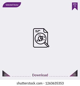 Research vector icon. Modern, simple, isolated, flat best quality icon for web site designs or mobile apps. Vector illustration EPS10.