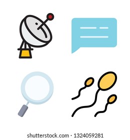 research vector icon set