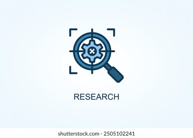 Research vector or logo sign symbol illustration