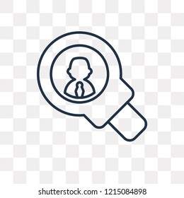 Research vector outline icon isolated on transparent background, high quality linear Research transparency concept can be used web and mobile