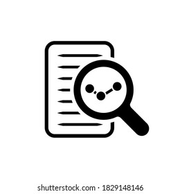 Icono web de investigación. Símbolo de eps10 de vector plano. Aislado en blanco. Icono de esquema de enfoque.