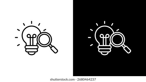 Research White Icon Set Design