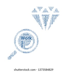 research word cloud. tag cloud about research