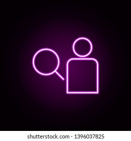 research work neon icon. Elements of Minimal universal theme set. Simple icon for websites, web design, mobile app, info graphics