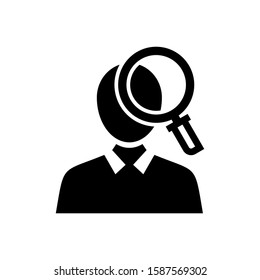 researcher icon isolated sign symbol vector illustration - high quality black style vector icons