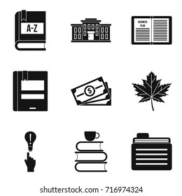 Researcher icons set. Simple set of 9 researcher vector icons for web isolated on white background