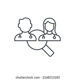 researcher icons  symbol vector elements for infographic web