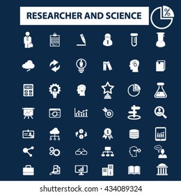 iconos de investigación y ciencia
