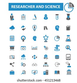 Wissenschafts- und Forschungssymbole