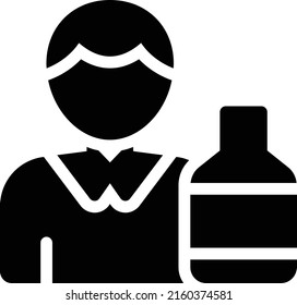 researcher  Vector illustration on a transparent background. Premium quality symmbols. Glyphs vector icons for concept and graphic design.