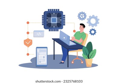 Researchers develop advanced AI algorithms.