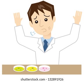 Researchers experiment, research, development has failed