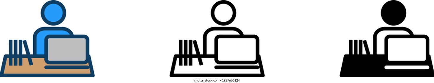 Researchers icon , vector illustration