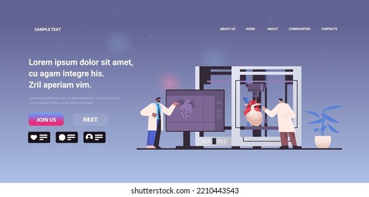 Researchers Prints Heart Model On 3d Bio Printer Medical Printing Of Human Transplantation Organ Biological Engineering