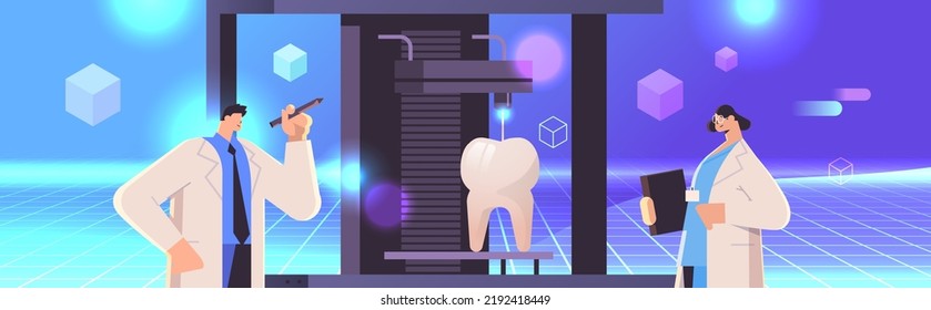 Researchers Prints Tooth Model On 3d Bio Printer Medical Printing Of Human Transplantation Organ Biological Engineering