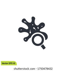 researching amoebas icon illustration vector eps 10 logo template