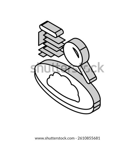 researching and analyzing soil isometric icon vector. researching and analyzing soil sign. isolated symbol illustration