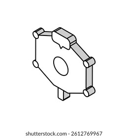 researching educational theme isometric icon vector. researching educational theme sign. isolated symbol illustration