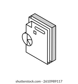 researching financial audit and chart isometric icon vector. researching financial audit and chart sign. isolated symbol illustration