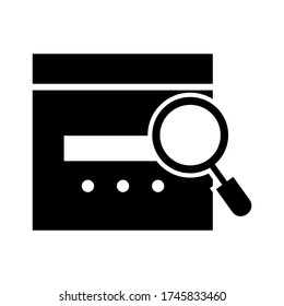 researching  icon or logo isolated sign symbol vector illustration - high quality black style vector icons
