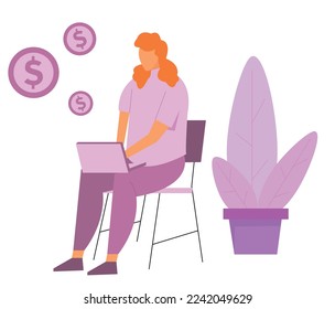 researching person working with laptop