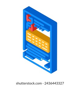 researching topics technical writer isometric icon vector. researching topics technical writer sign. isolated symbol illustration