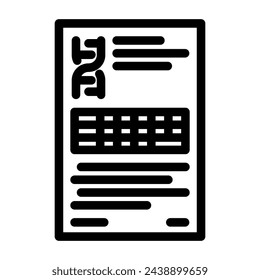 researching topics technical writer line icon vector. researching topics technical writer sign. isolated contour symbol black illustration