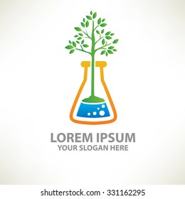 Research,nature design,logo template,clean vector
